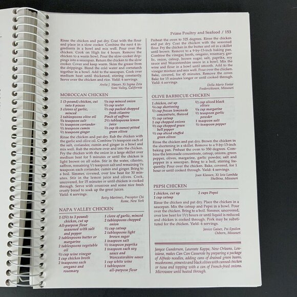 Lets Party Cookbook Beta Sigma Phi International 1996 Spiral Bound - Picture 10 of 16